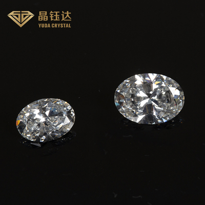 10.0~2.0ct HPHT Gia 다이아몬드 실험실 자란 흰 타원형