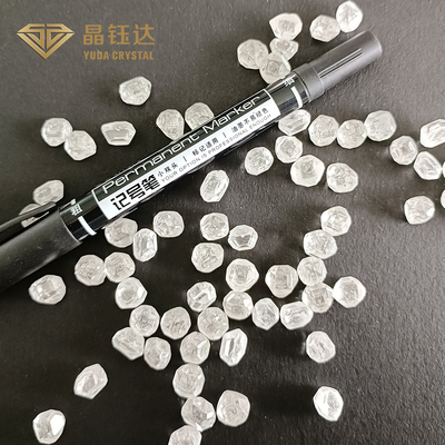 1.0 1.5 반지를 위한 캐럿 실험실 성장한 Rough Diamonds HPHT 거친 언컷 하얀 다이아몬드